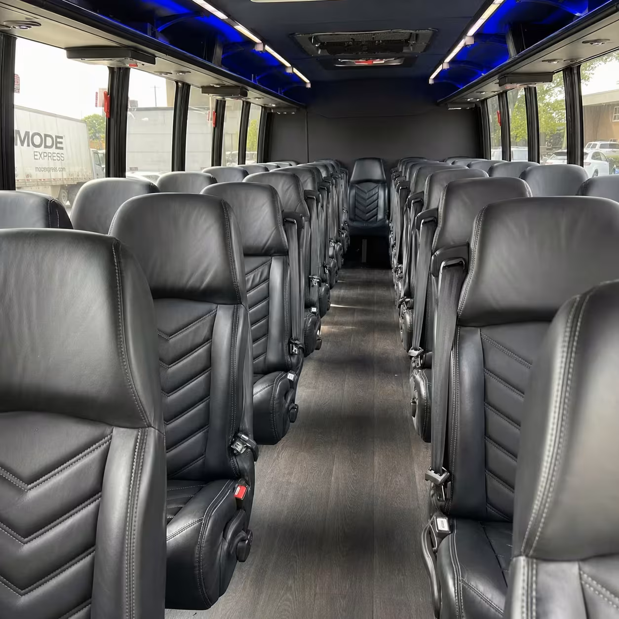 28 passenger minibus interior