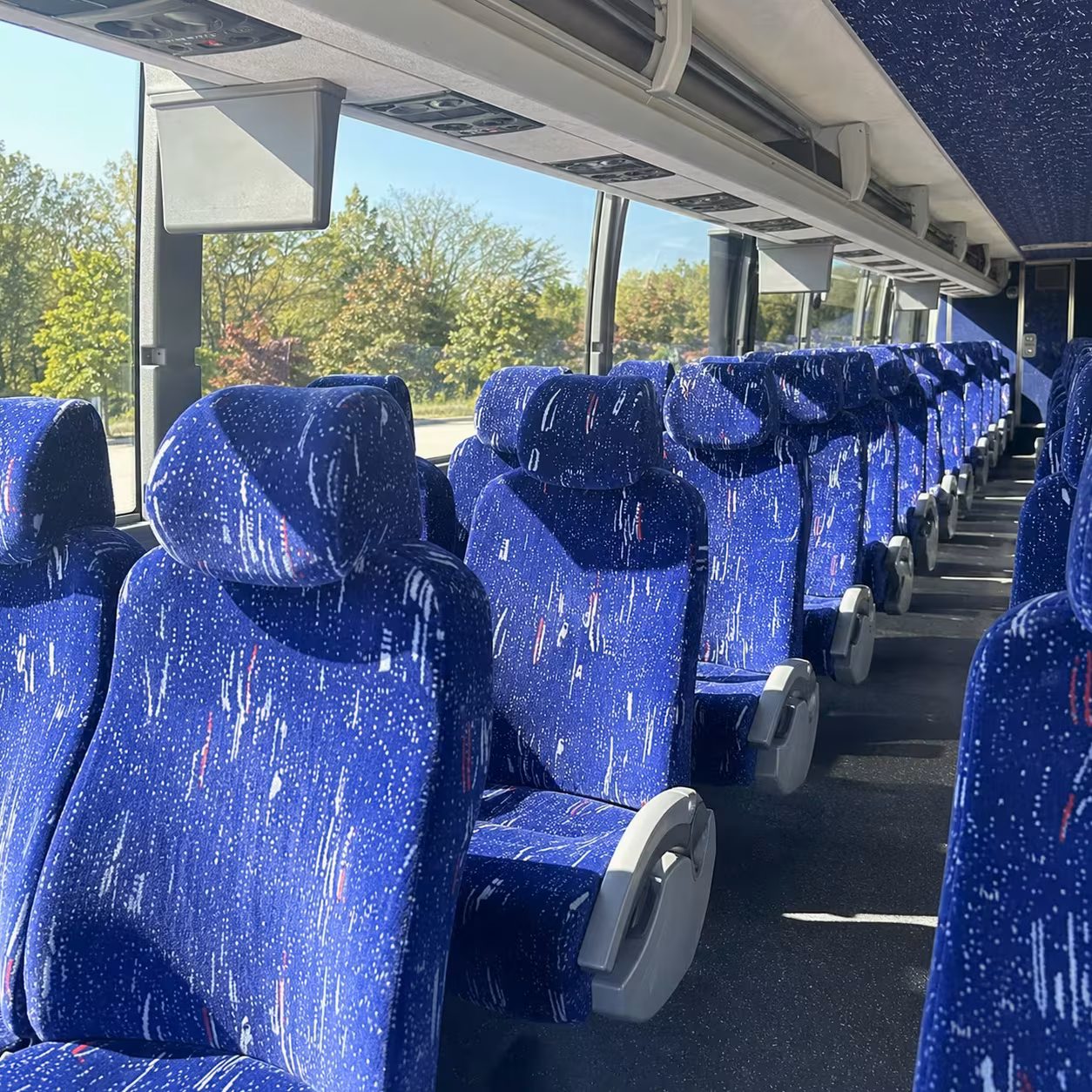 yonkers charter bus rental interior