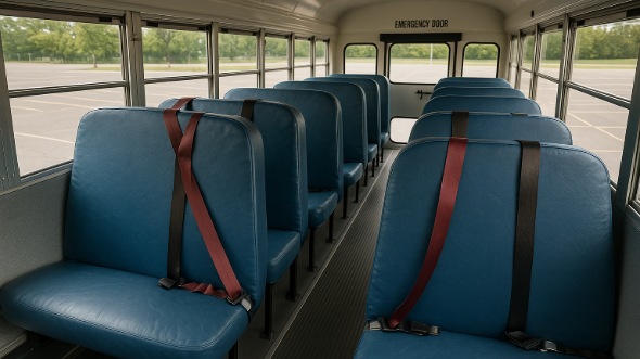 school bus rental interior new york
