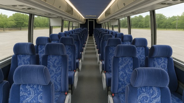 yonkers 50 passenger charter bus inside